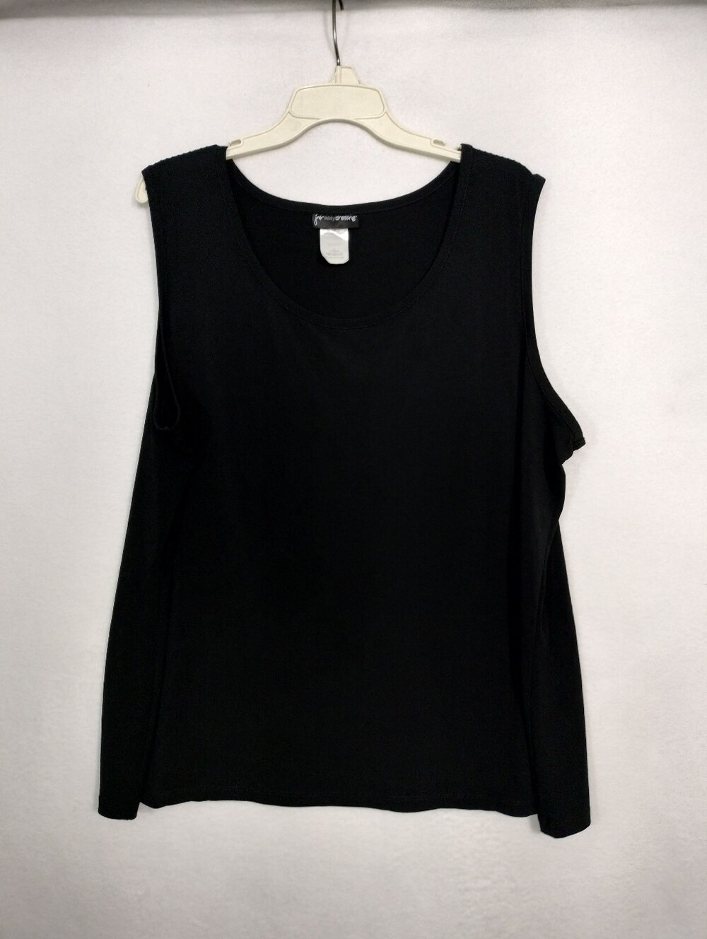 Jms Easy Dressing Black Scoop Neck Tank Top